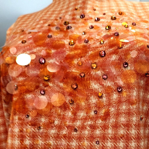 LANVIN Houndstooth Sheath Dress Size Medium NWT MSRP $2,030 - Picture 14 of 17